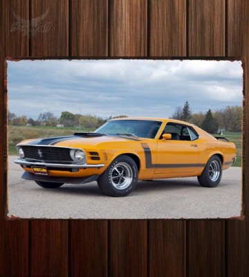 Металлическая табличка Mustang Boss 302 447